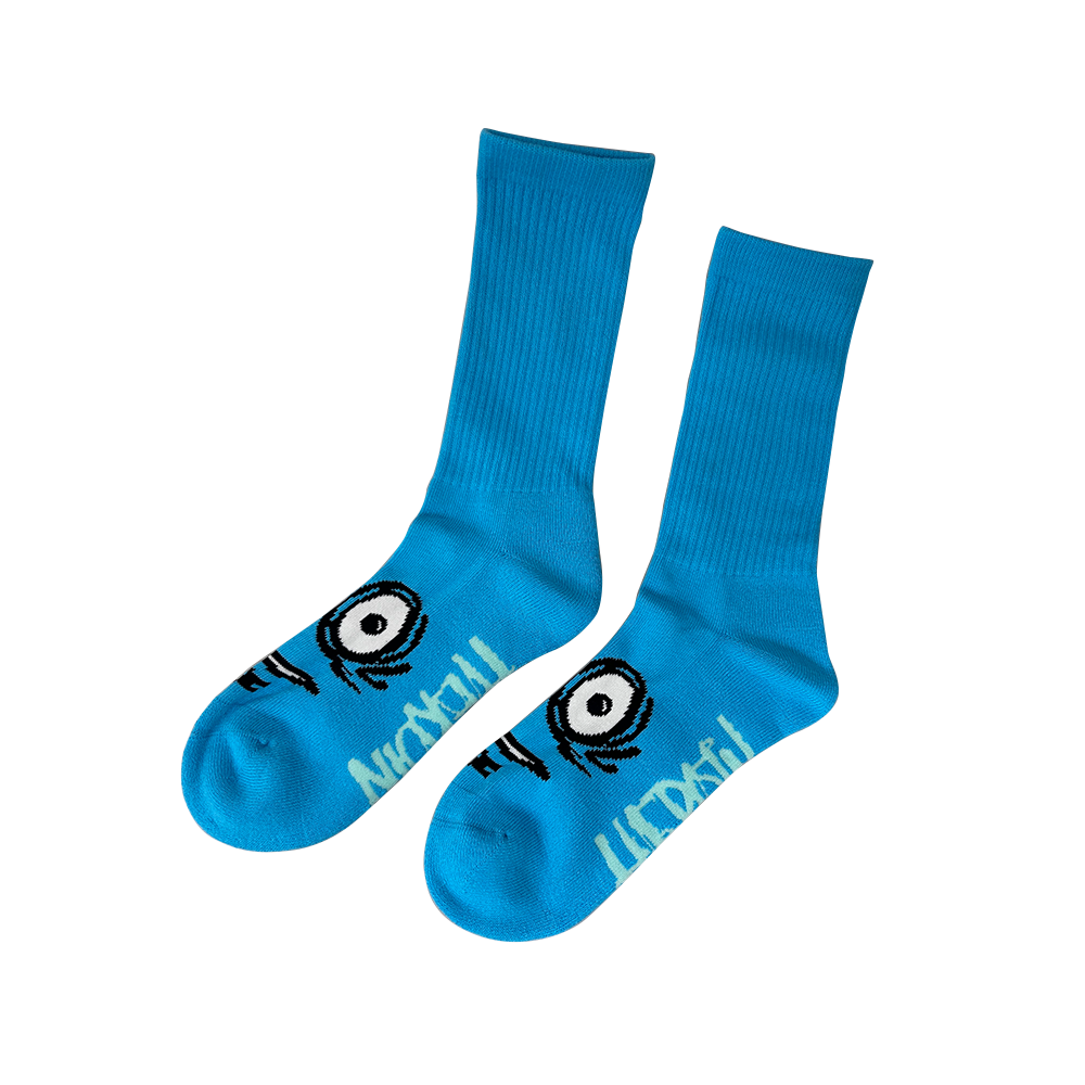 Big Egg Socks (Cyan)