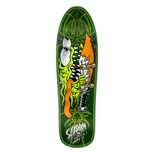 Meek Pinstripe Slasher Green Pro Deck (9.23" x 31.67")