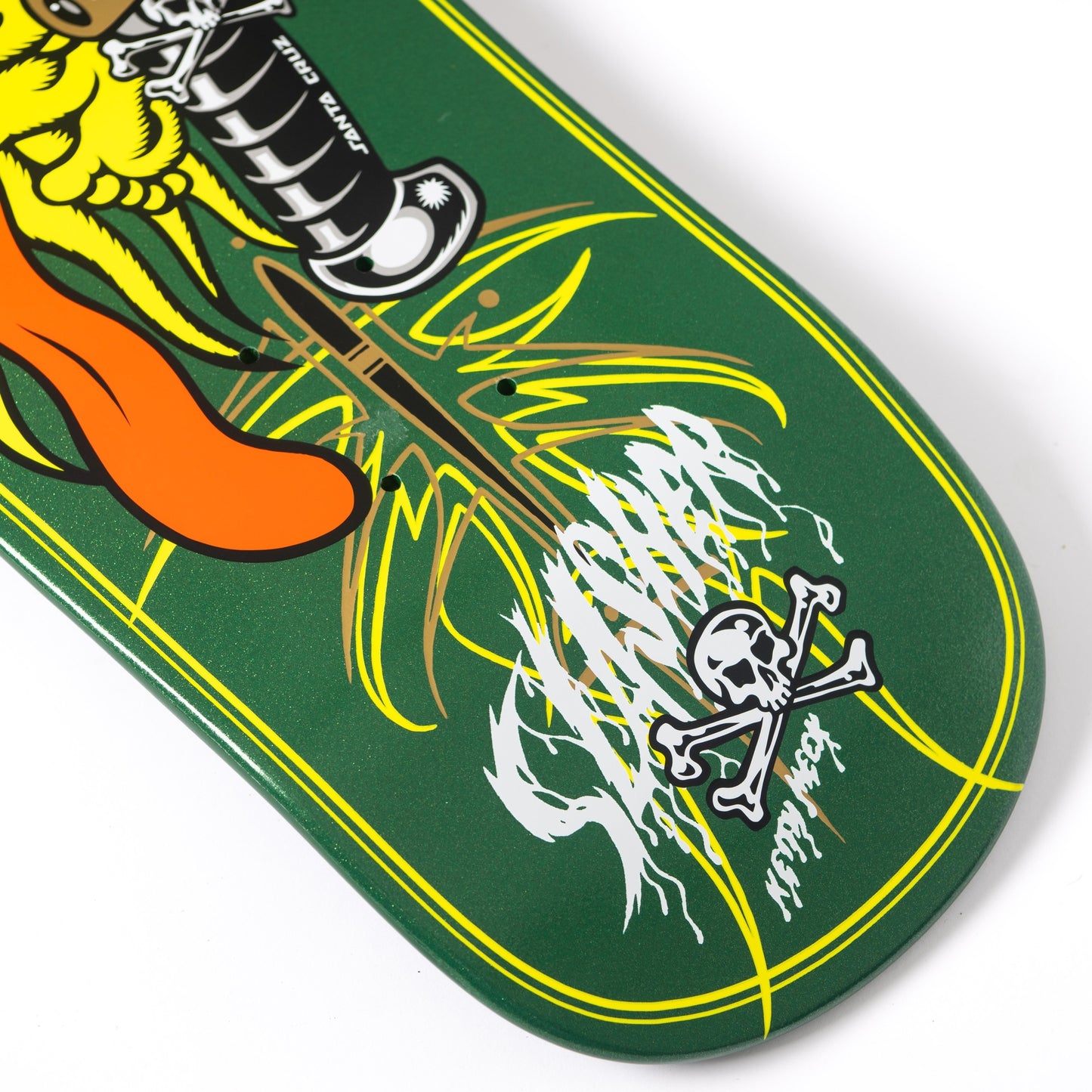 Meek Pinstripe Slasher Green Pro Deck (9.23" x 31.67")