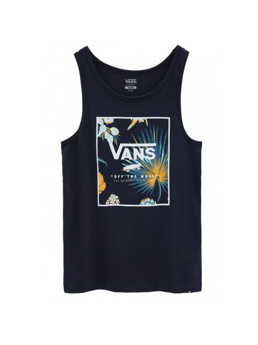 Print Box Tank Top (Dress Blues)
