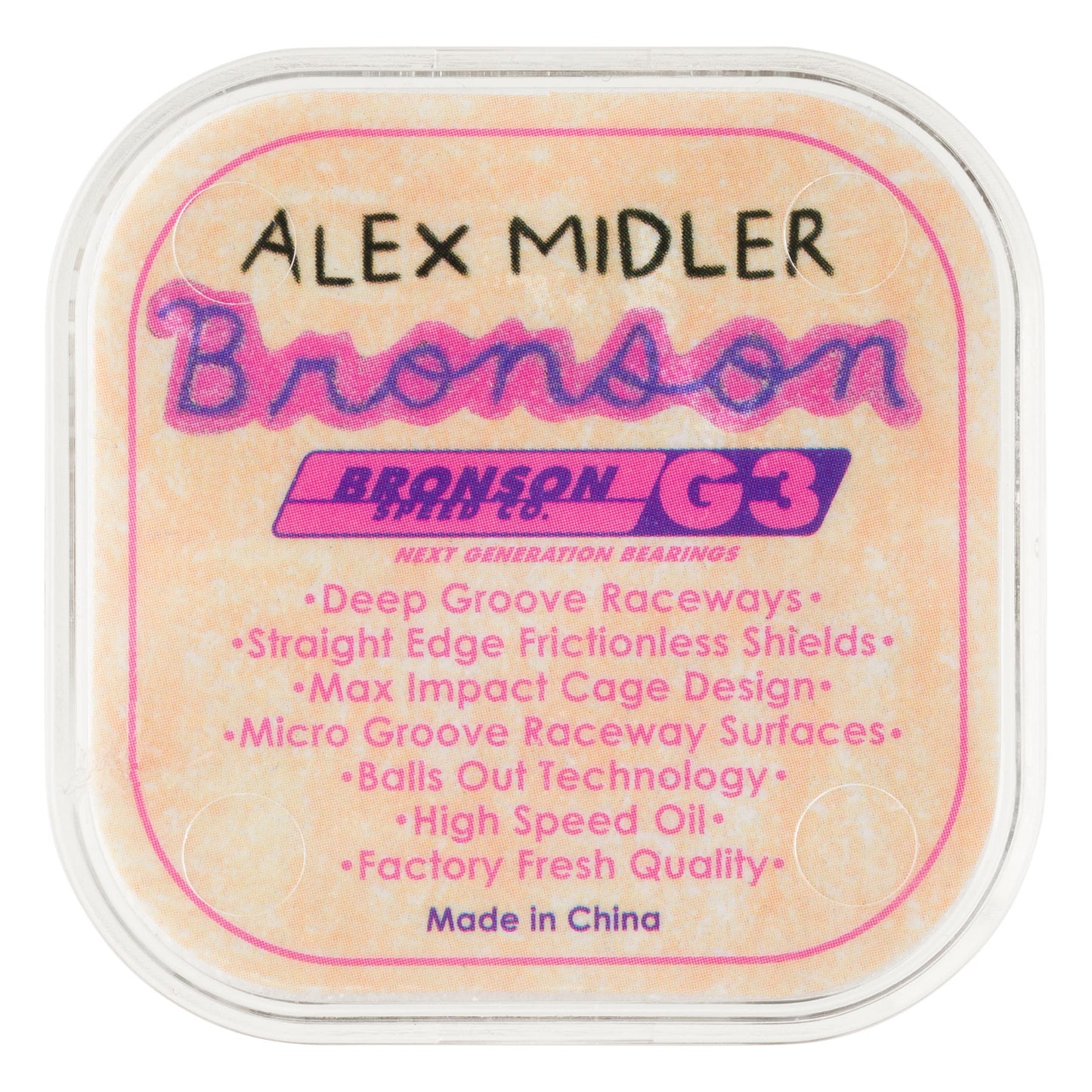 Bronson Alex Midler Pro G3 Skateboard Bearings