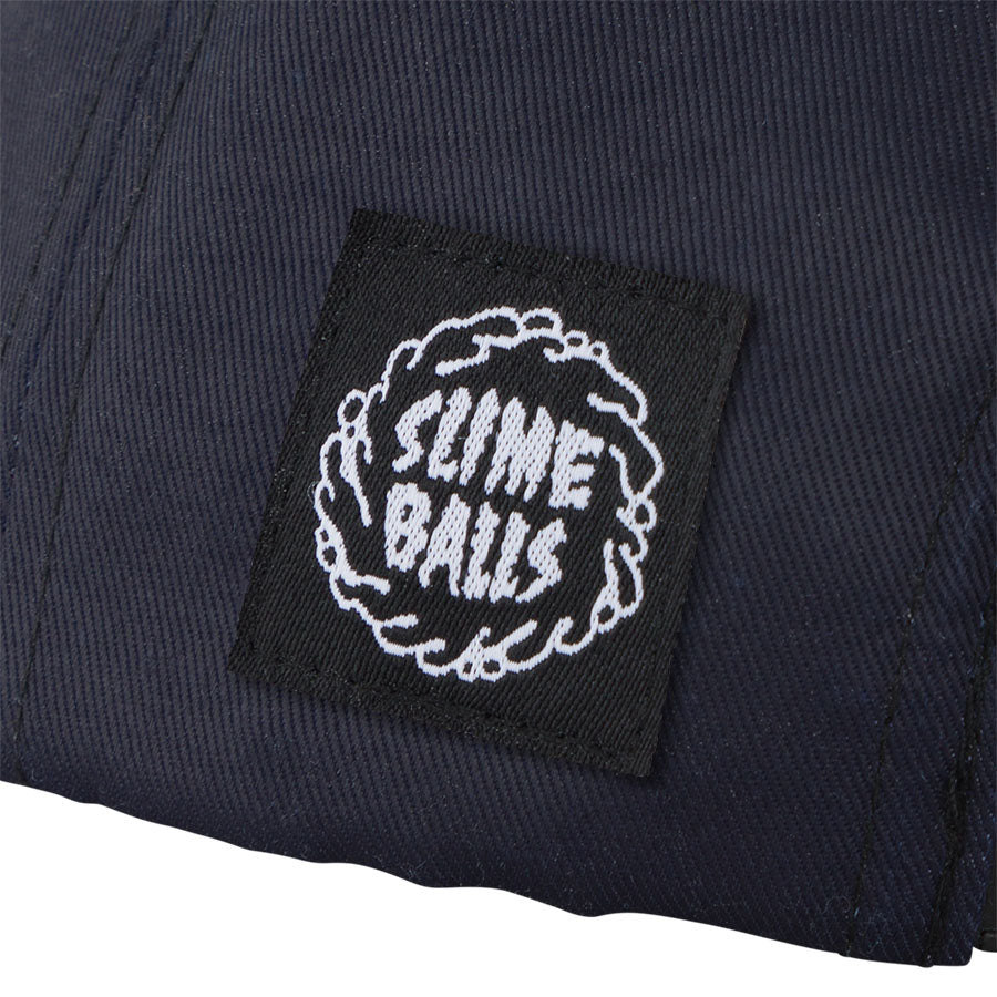 Puff Balls Snapback Hat (Dark Rainbow)