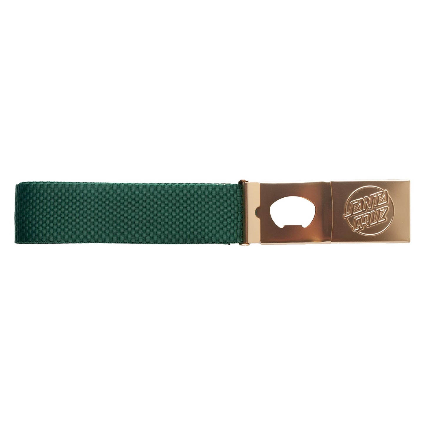 Opus Dot Web Belt (Matte Gold/Green)