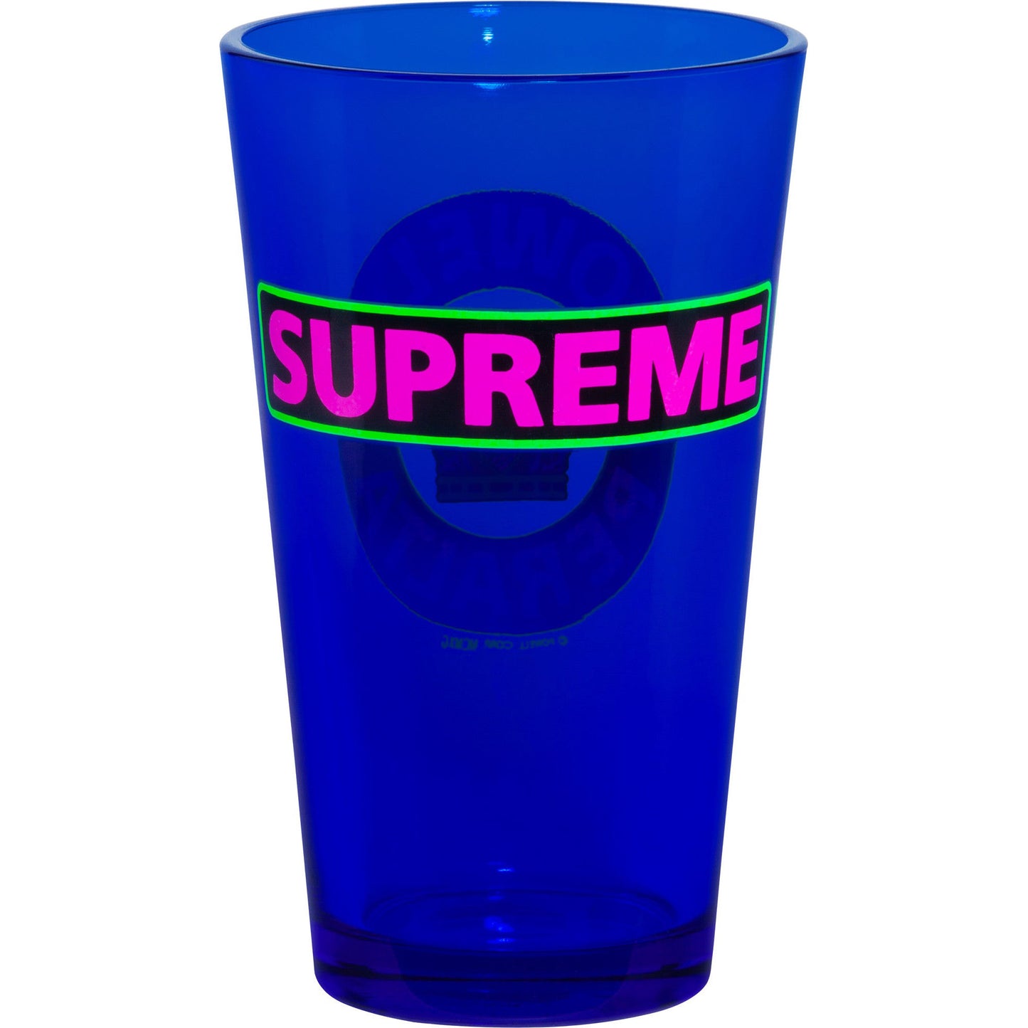 Supreme Blacklight Pint Glass