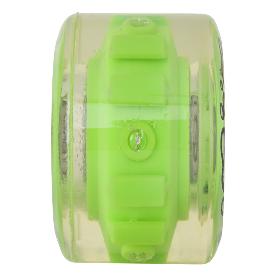 Light Ups 78a Wheels w/GREEN LED and bearings (60mm)