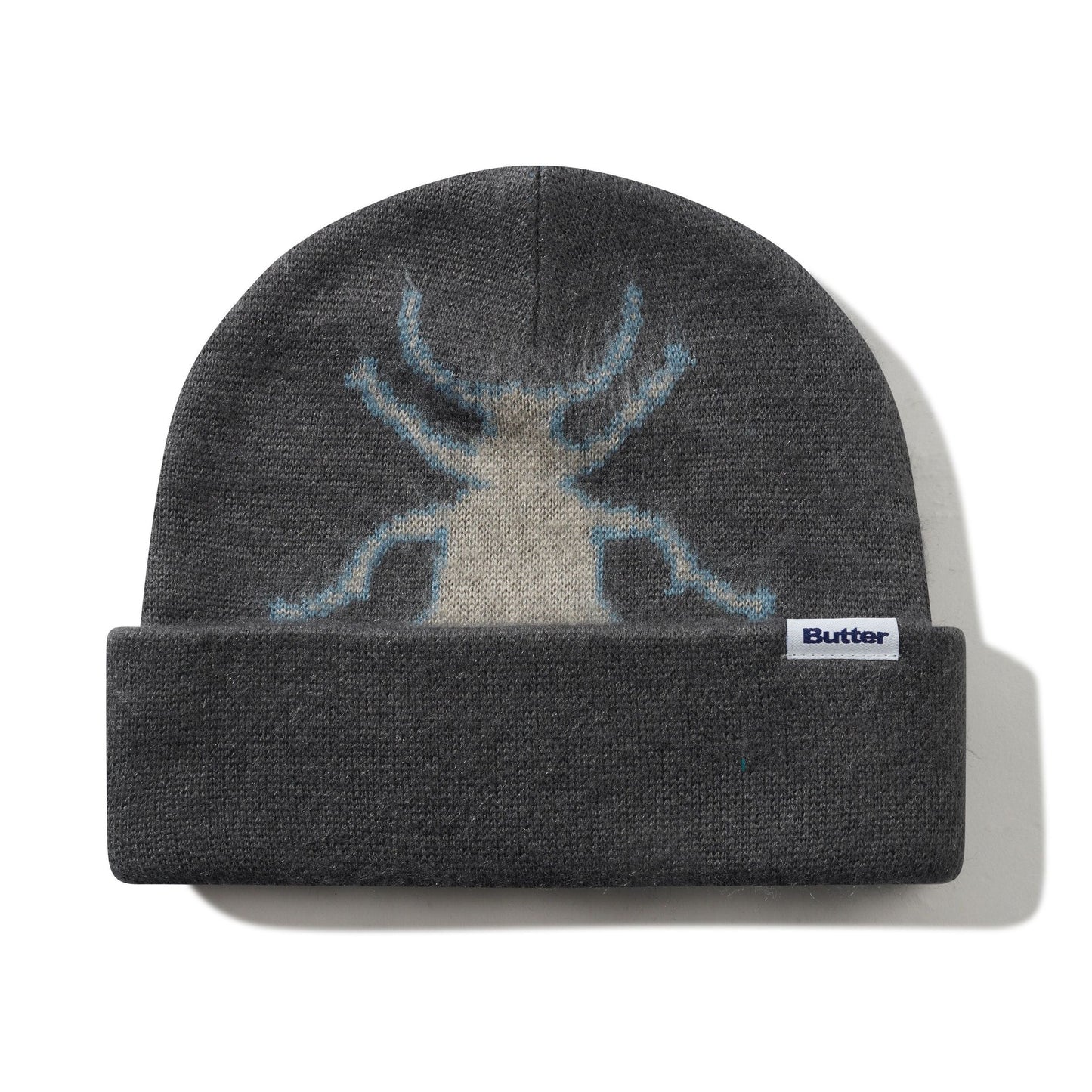 Beetle Mohair Beanie (Charcoal)
