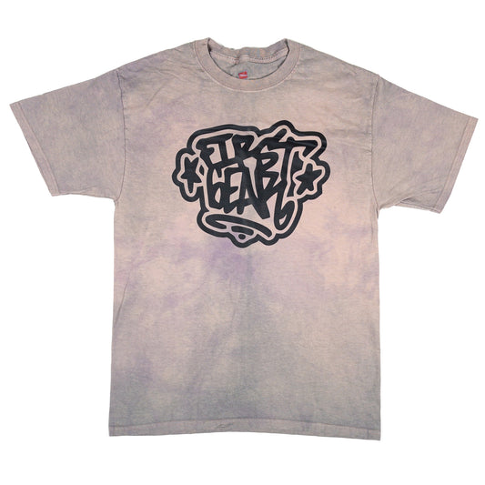Stars Hand-Dyed Tee (Dusty Pink/Purple)