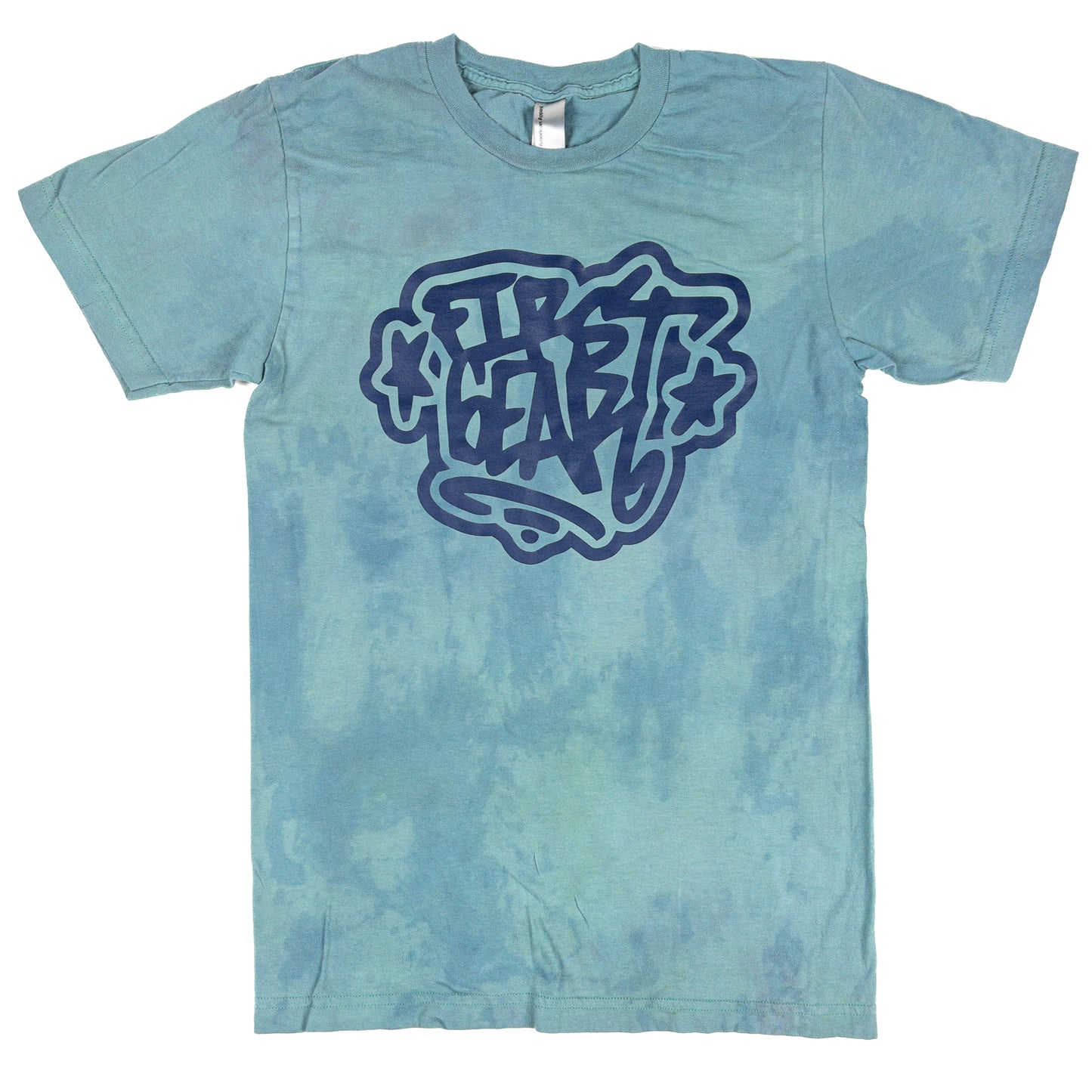Stars Hand-Dyed Tee (Blue/Teal/Turquoise)