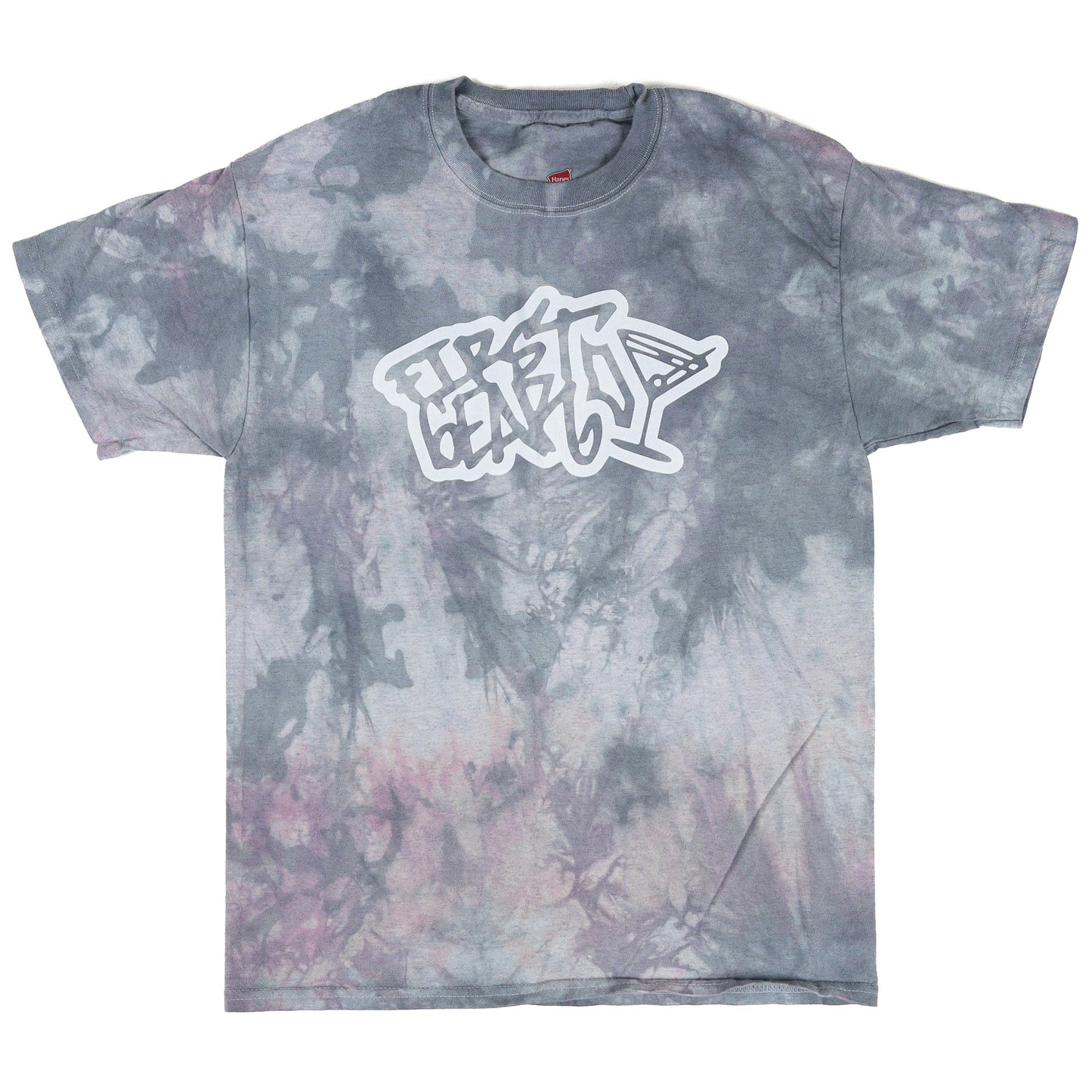 Martini Hand-Dyed Tee (Smoke/Pink)