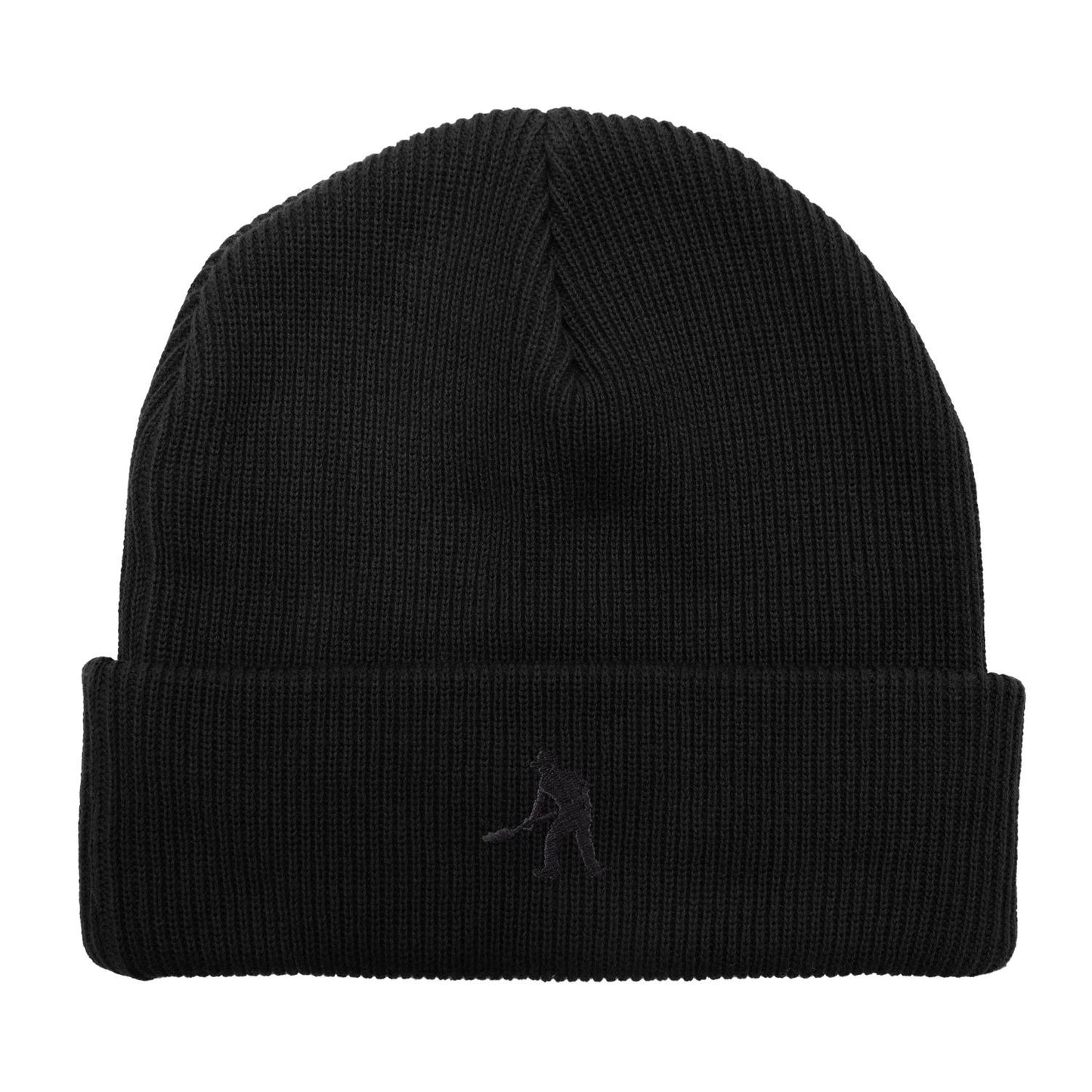 Solid Cotton Beanie (Black)