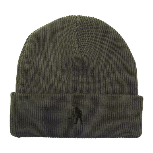 Solid Cotton Beanie (Dark Military)