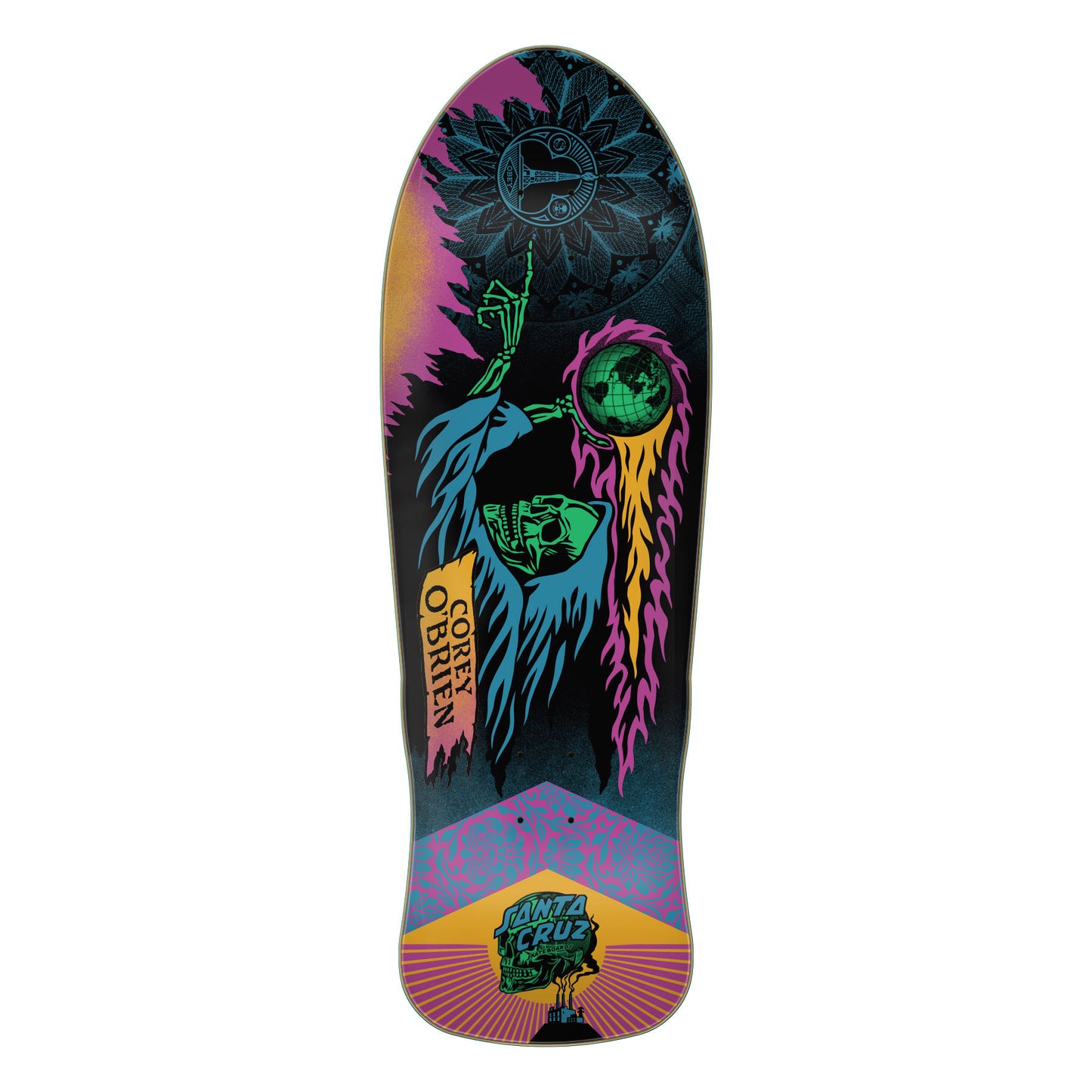 Santa Cruz O'Brien Reaper Reissue Deck by Shepard Fairey (9.85)