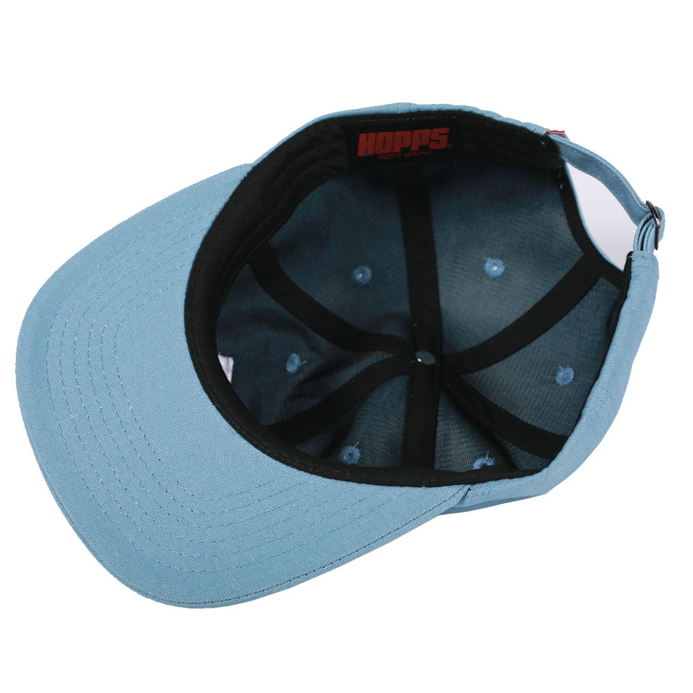 Big Hopps 6 Panel Snapback Hat (Baby Blue)