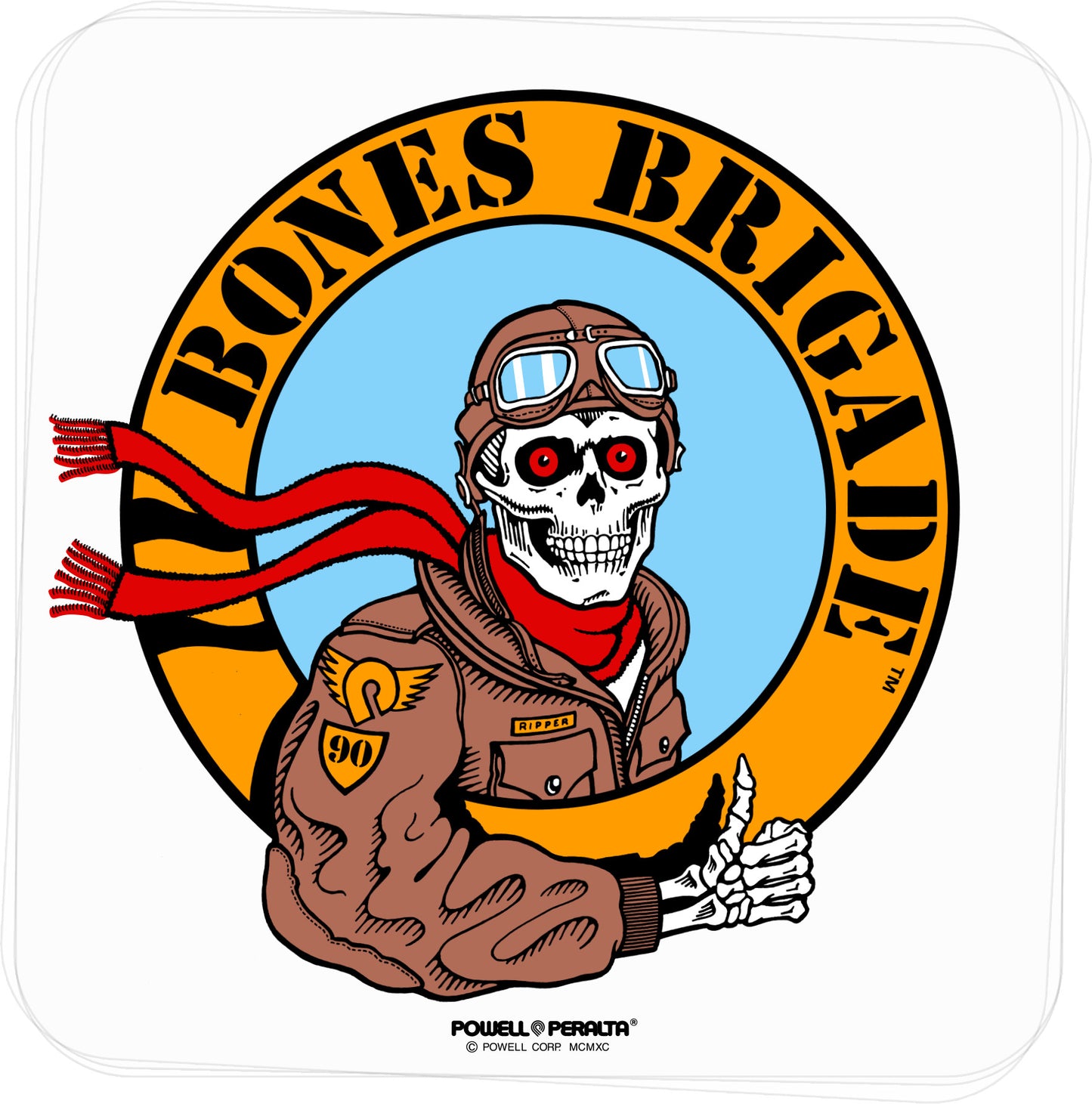 Bones Brigade Ripper Pilot Sticker