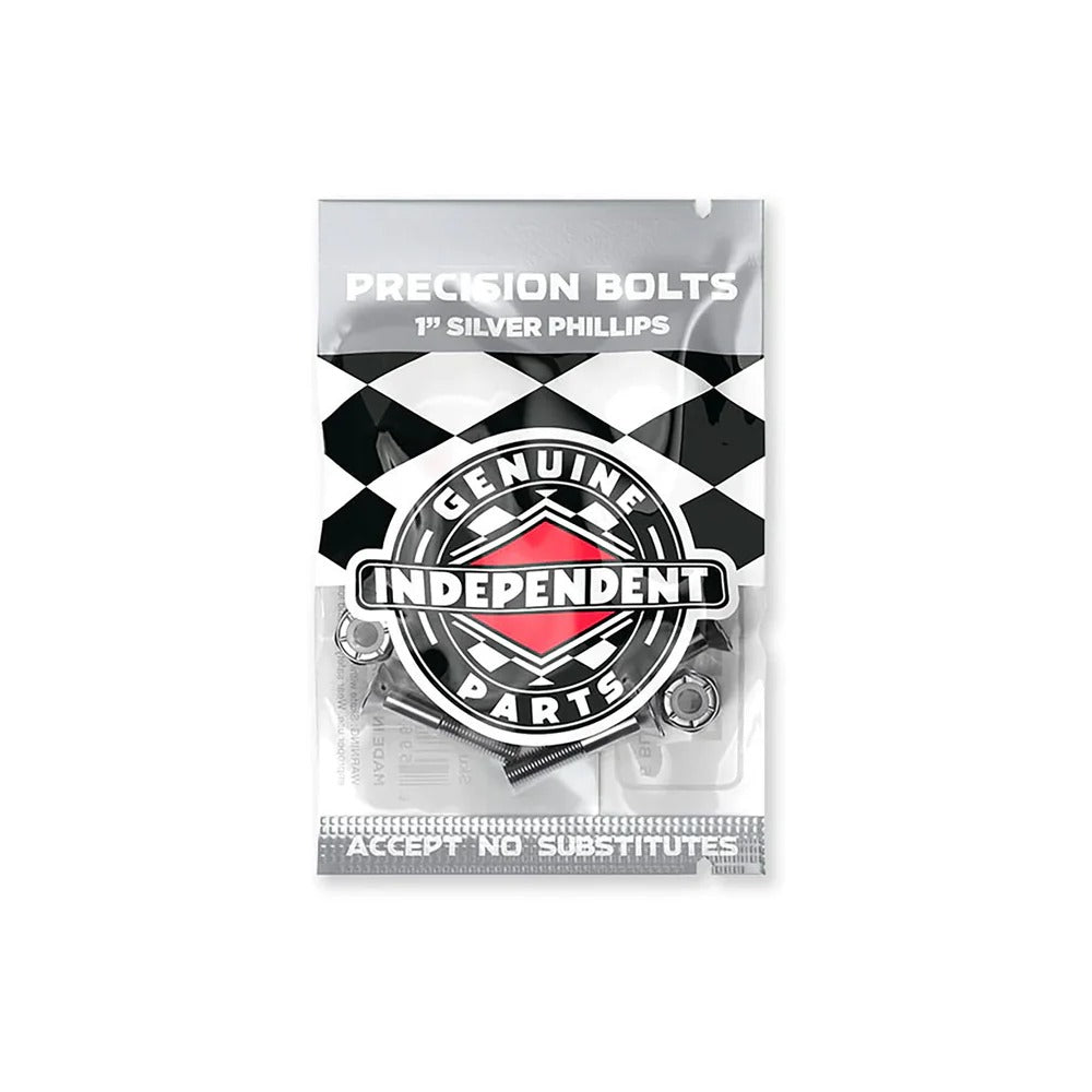 Genuine Parts Phillips Hardware - 1 in (Black/Silver)