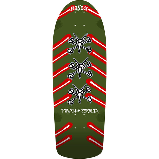 OG Rat Bones Skateboard Deck Olive Green (10 x 30)