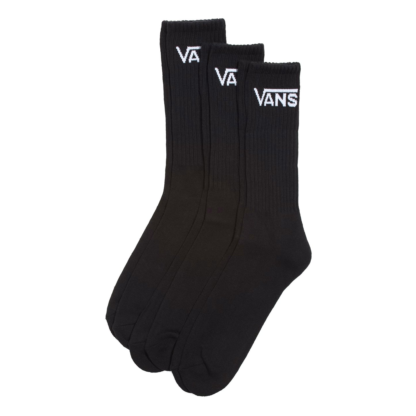 Classic Crew Socks - Black (3-Pack)