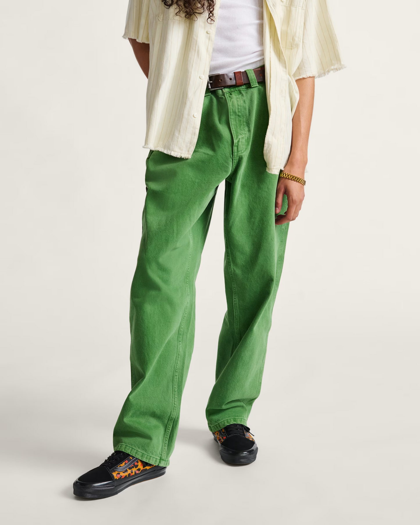 Drill Chore Carpenter Loose Denim Pant (Fairway)