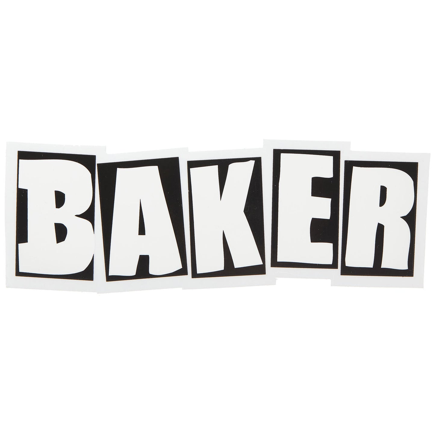 Baker Brand Logo Medium Clear Mylar Sticker (8.375" x 3")
