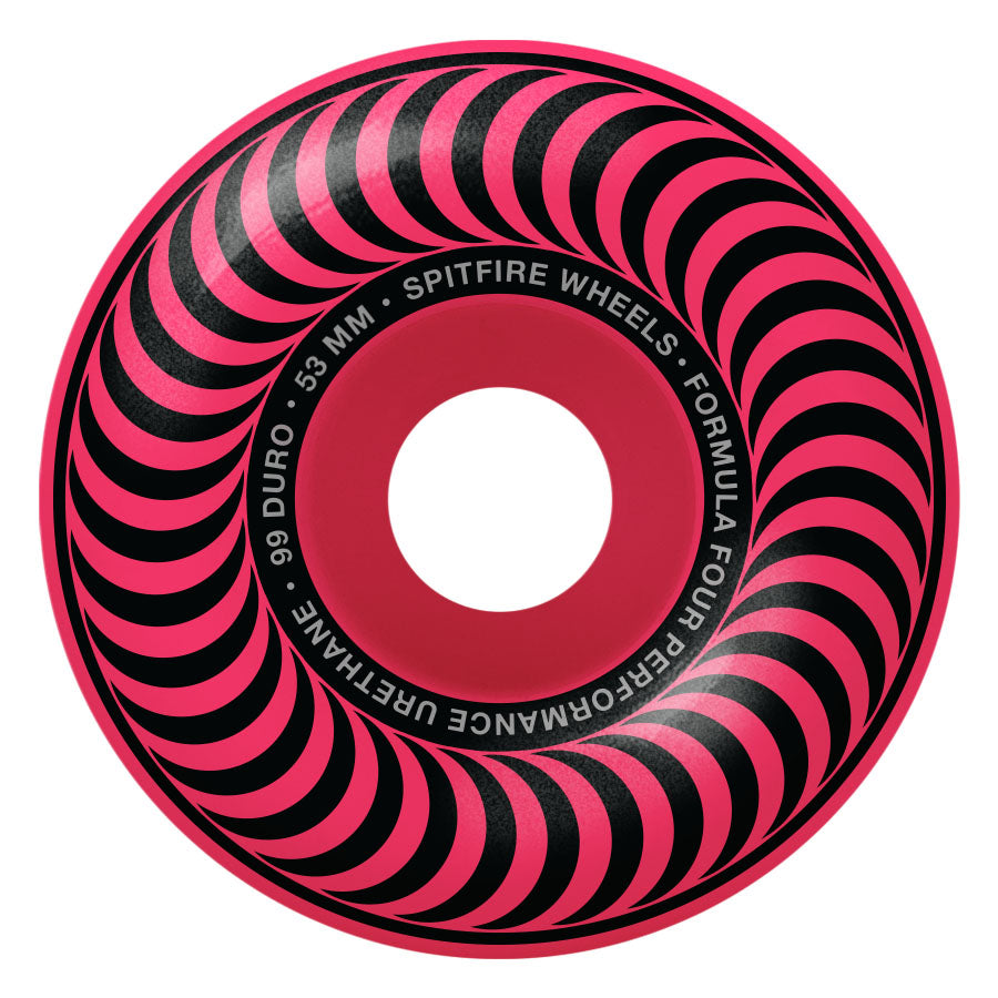Formula Four 99A Classic Neon Pink Wheels (53mm)