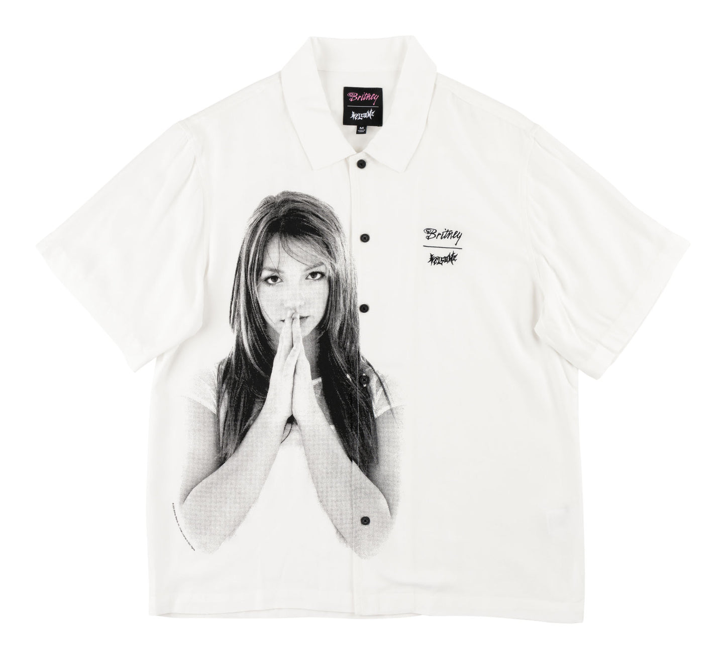 Welcome X Britney Spears Rayon Photo Work Shirt (White)