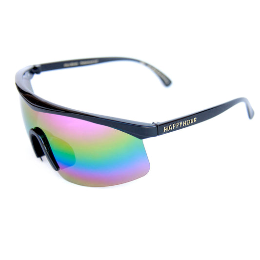 Fire Birds Polarized Sunglasses (Gloss Black/Rainbow Mirror)