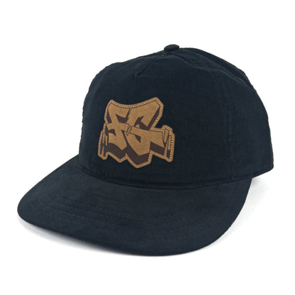 First Gear x KERO Corduroy Strapback Hat (Black)