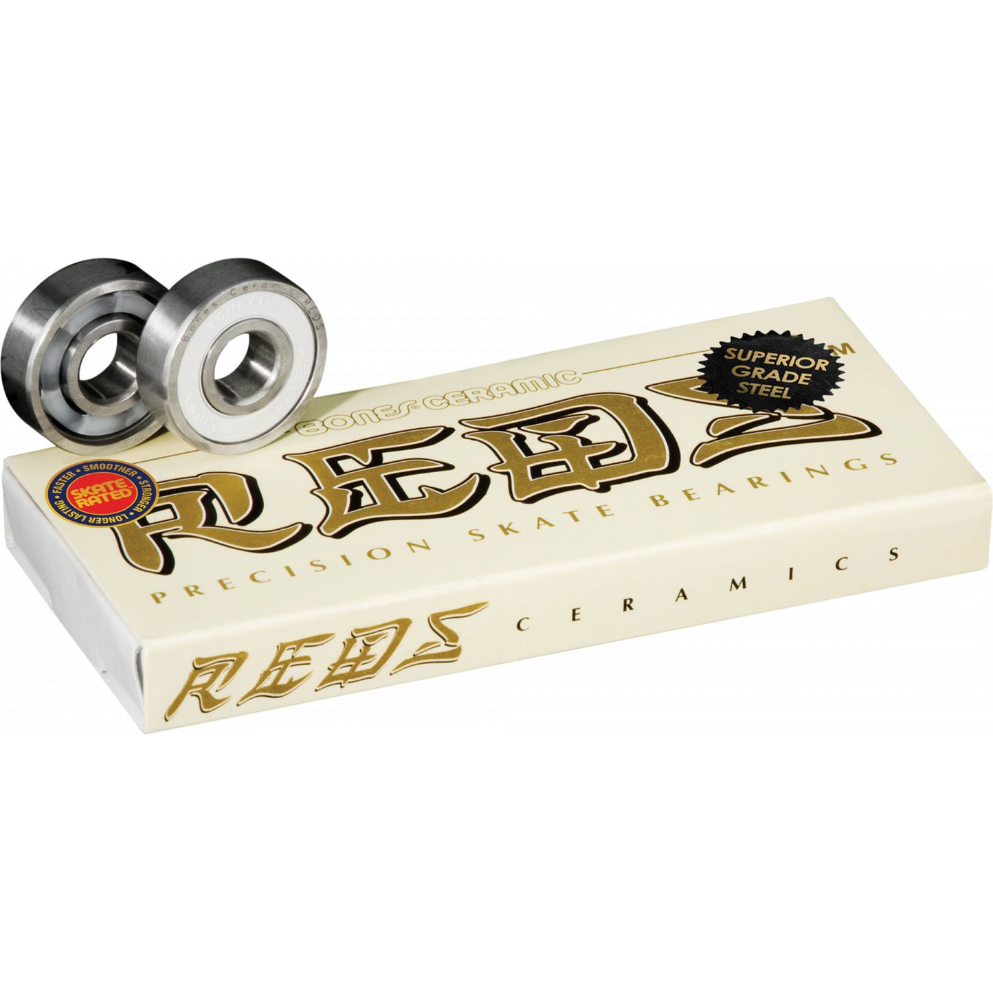 Bones Ceramic Super Reds Skateboard Bearings