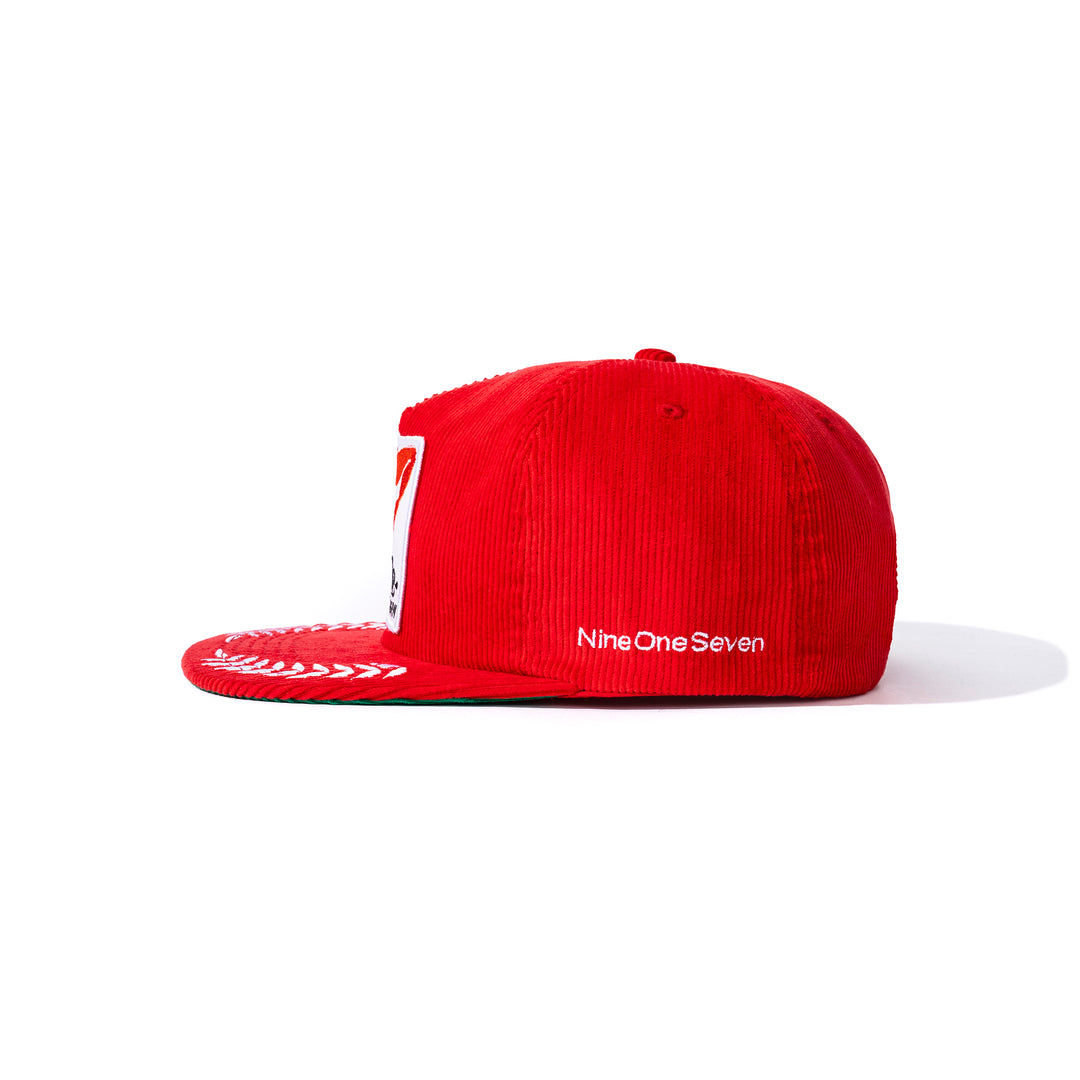 Nine One Seven Racing Team Red Corduroy Snapback