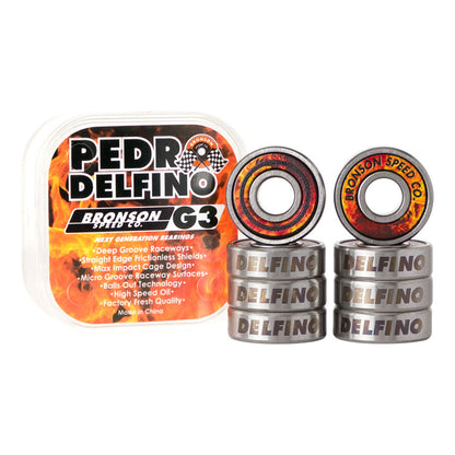 Bronson Pedro Delfino Pro G3 Skateboard Bearings