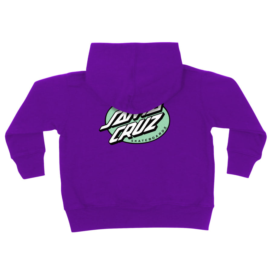 SANTA CRUZ OVAL DOT YOUTH MIDWEIGHT PULLOVER HOODIE - PURPLE