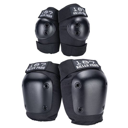 187 Killer Pads Combo Knee & Elbow Pad Set (Black)