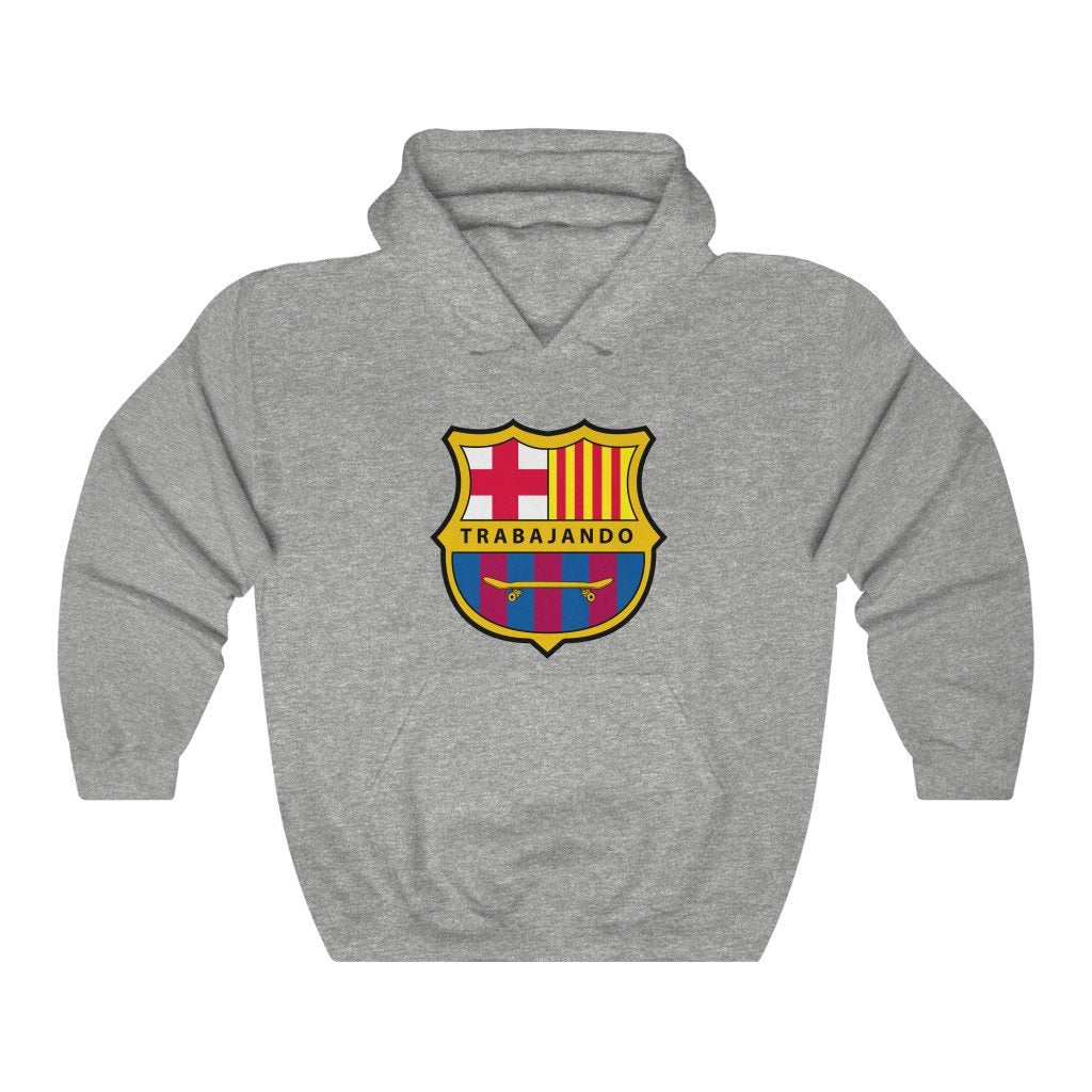 Trabajando Barcelona Hoodie (Heather Grey)