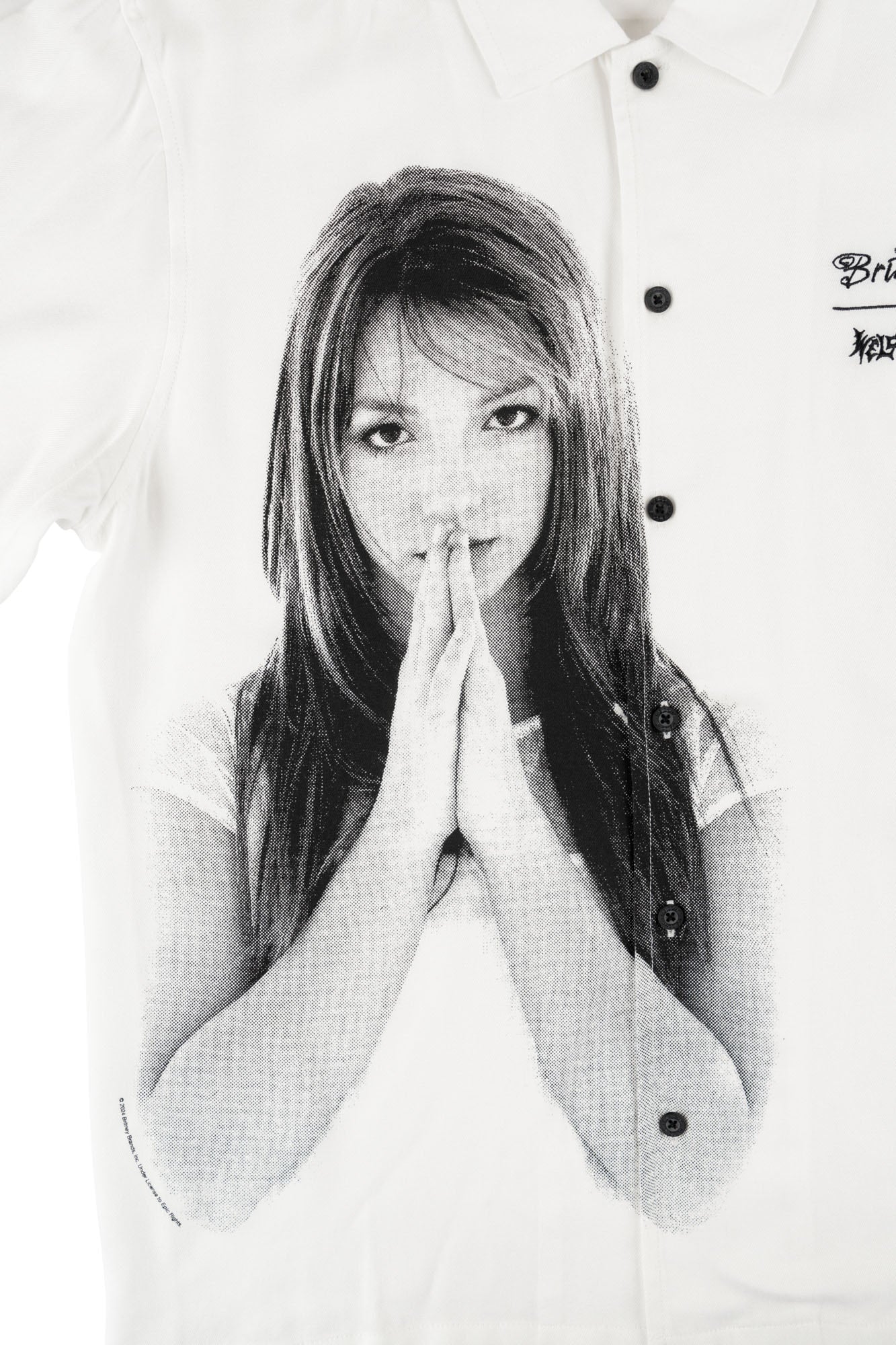 Welcome X Britney Spears Rayon Photo Work Shirt (White)