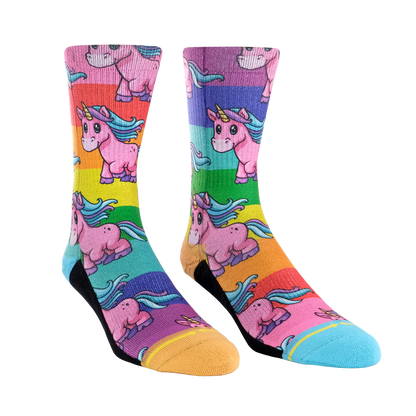 MERGE4 PRIDE UNICORN CREW SOCKS