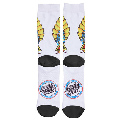 Santa Cruz Natas Screaming Panther Dress Socks (White)