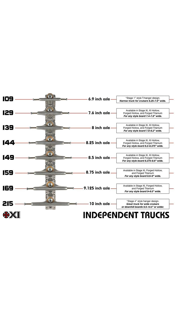 Independent Stage 11 Standard Trucks (Polished)