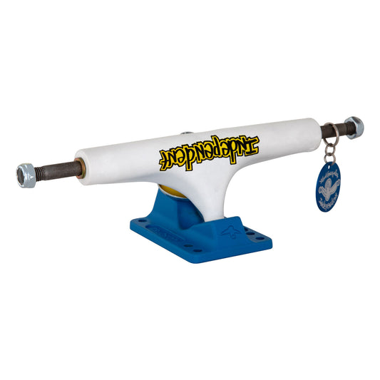 Independent Stage 4 Pro Mark Gonzales Flat White Blue Standard Trucks