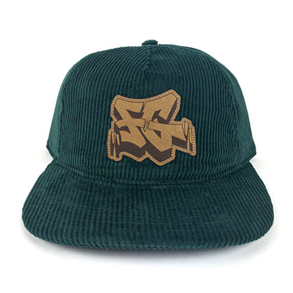 First Gear x KERO Corduroy Strapback Hat (Emerald)