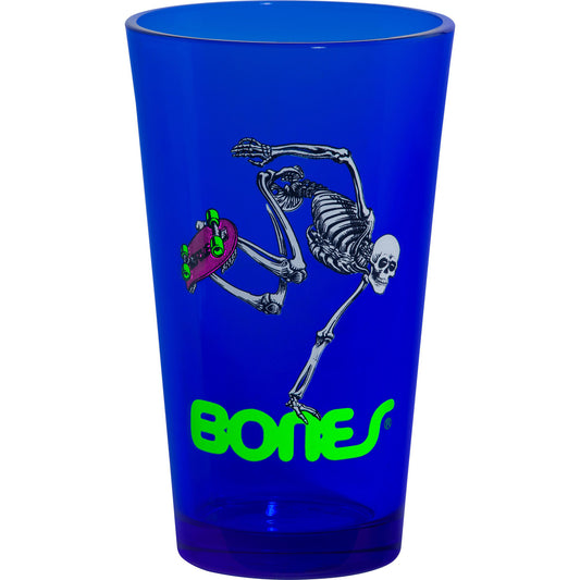 Powell Peralta Blacklight Skateboard Skeleton Pint Glass