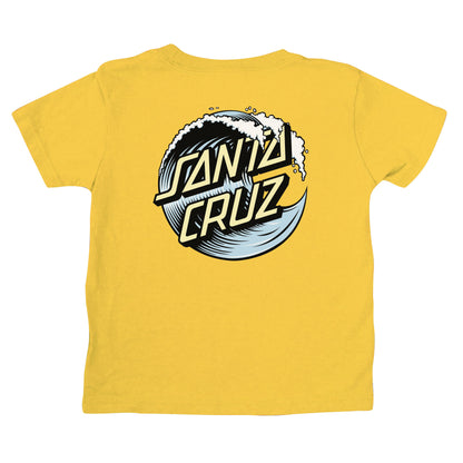 Wave Dot S/S Midweight Kids T-Shirt (Gold)
