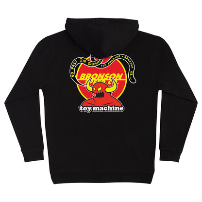 Bronson x Toy Machine Heavyweight Hooded Sweatshirt (Black)