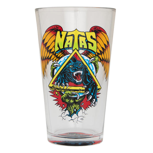 Natas SC Panther 16 oz Pint Glass (Black/Green)