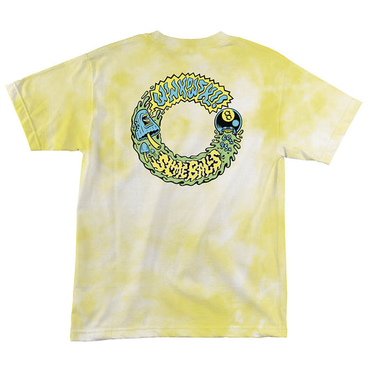 SLIME BALLS WINKOWSKI VOMITS T-SHIRT (YELLOW CLOUDS)