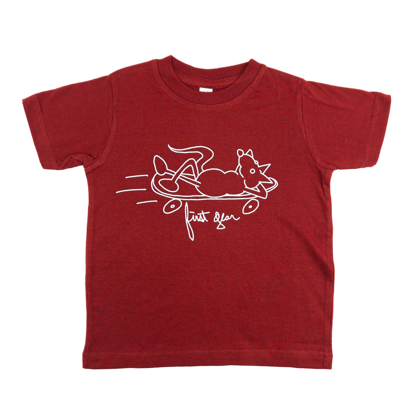 FIRST GEAR SKATE RAT TODDLER TEE (GARNET)