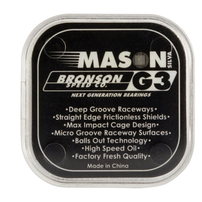 Bronson Mason Silva Pro G3 Skateboard Bearings