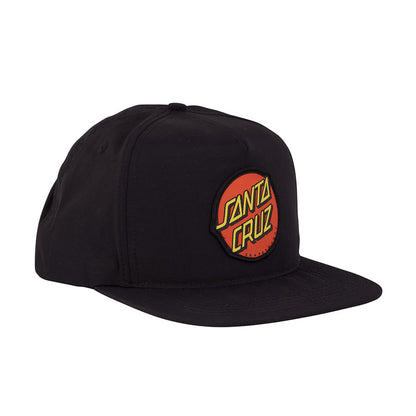 SANTA CRUZ CLASSIC SNAPBACK HAT - BLACK