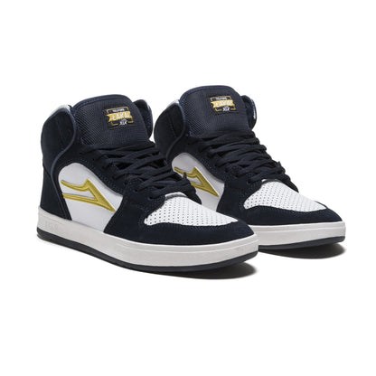 Telford (Navy/White Suede)