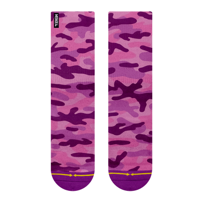 MERGE4 PINK CAMO CREW SOCKS