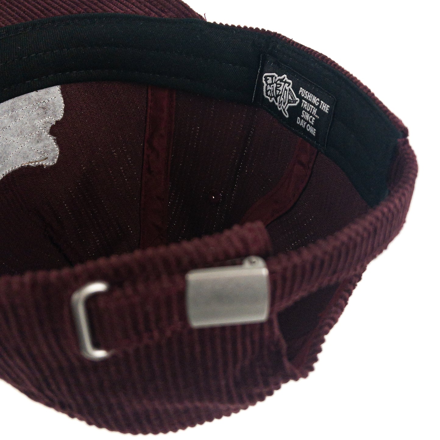 First Gear x KERO Corduroy Strapback Hat (Maroon)